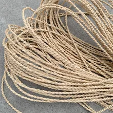 

48 Meters 2-4mm Diameter Natural Real Raffia Straw Rope Handmade Weaving Grass Braid Craft Home Furniture Decorative Material