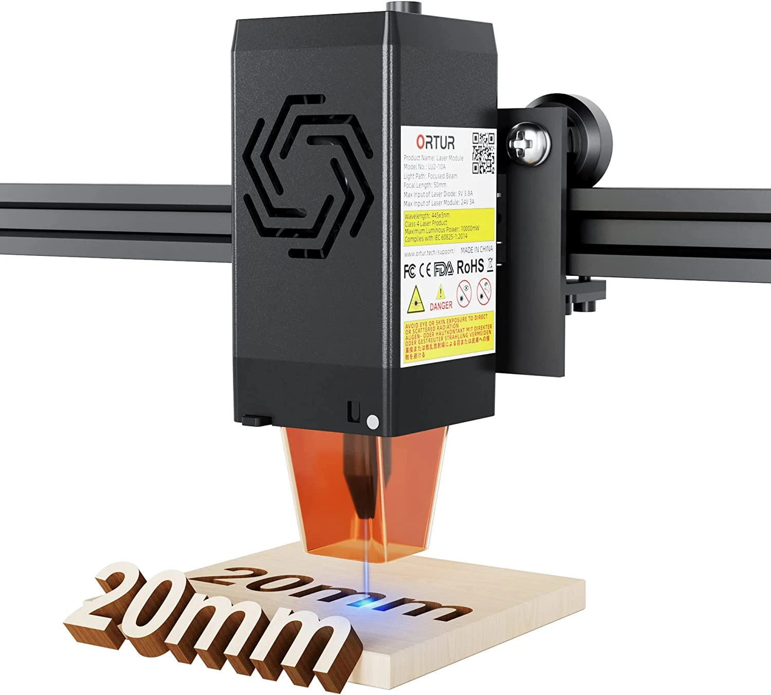 ORTUR True 10W Output Optical Power Laser Module Diode Head 20000MM/MIN