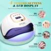 UV LED Nail Lamp 380W Nail Curing Lamps For Home Salon Powerful LED Drying Lamps For All Gel Polish Professional Nail Equipment 3