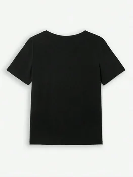 Xoxo Pink Purple Lips Print Oversized Women’s T-Shirt - Summer Casual Cotton Tee for Street Wear 3