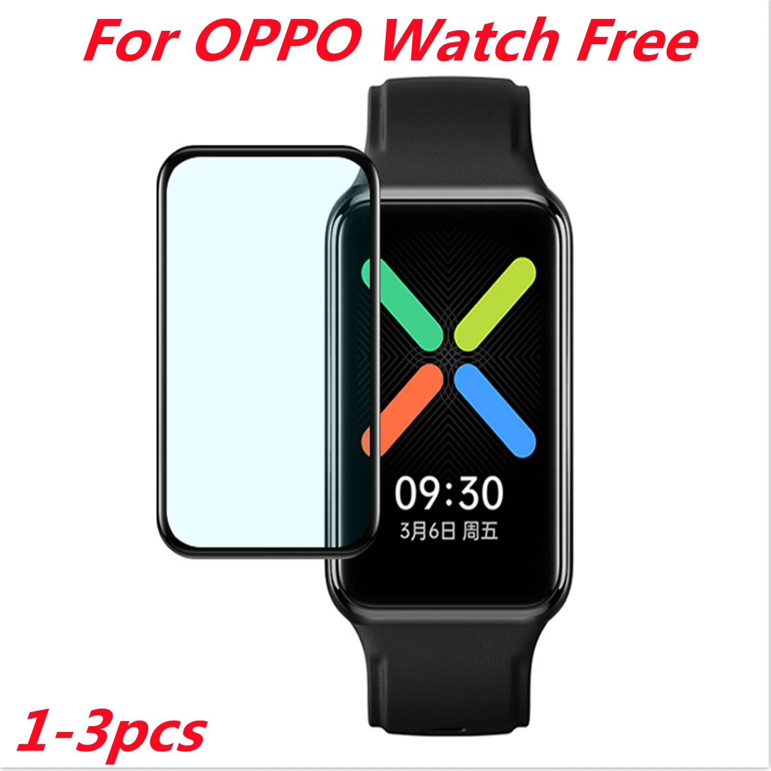 

3D Curved Full Cover Screen Protector For OPPO Watch Free film Smartwatch Soft Protective Film Accessories Not Tempered Glass