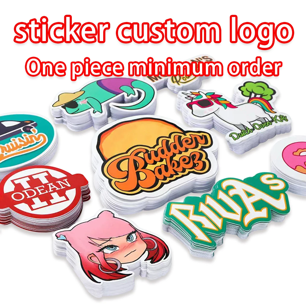 Custom Vinyl Sticker Waterproof Adhesive Transparent Stickers Diy