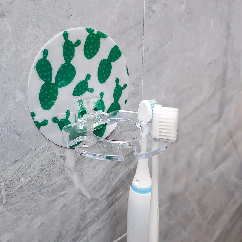 Toothbrush Holder Bathroom Creative Wall Mounted Multipurpose Storage Rack  Household Punch Free Toothpaste Razor Holder