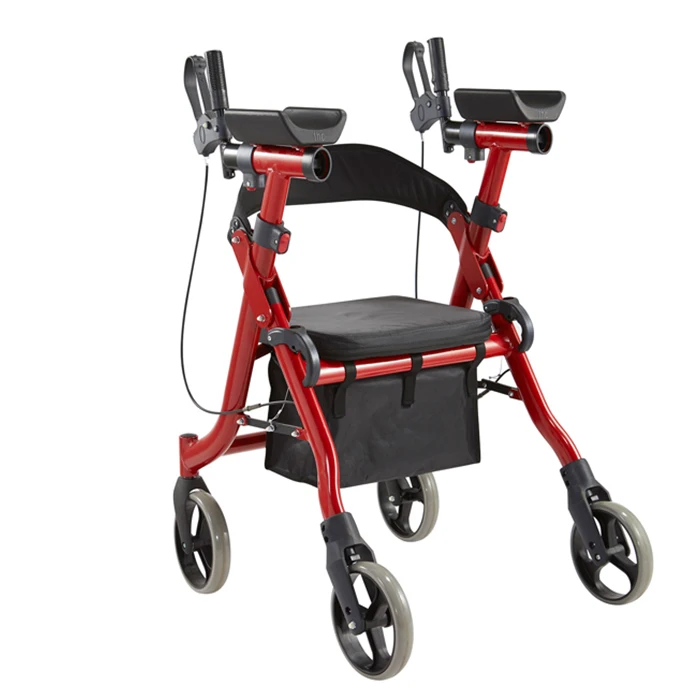 Elderly care foldable forearm rollator walker