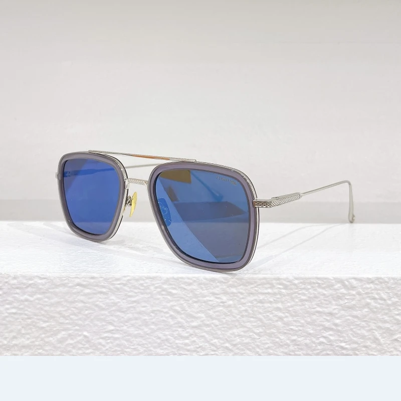 

FLIGHT 006 Classic Business Top Quality Metal Frame Men Sun Glasses Casual Retro Trendy Blue Lenses Women Couple Eyewear