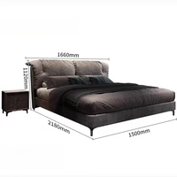 Lit de chambre principale européenne Design enfants deux personnes lit hôtel salon rangement moderne Cama Inteligente accessoires de maison 5