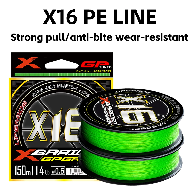 Original YGK X16 Braided Line 100m/150m/200m All for Fishing Line