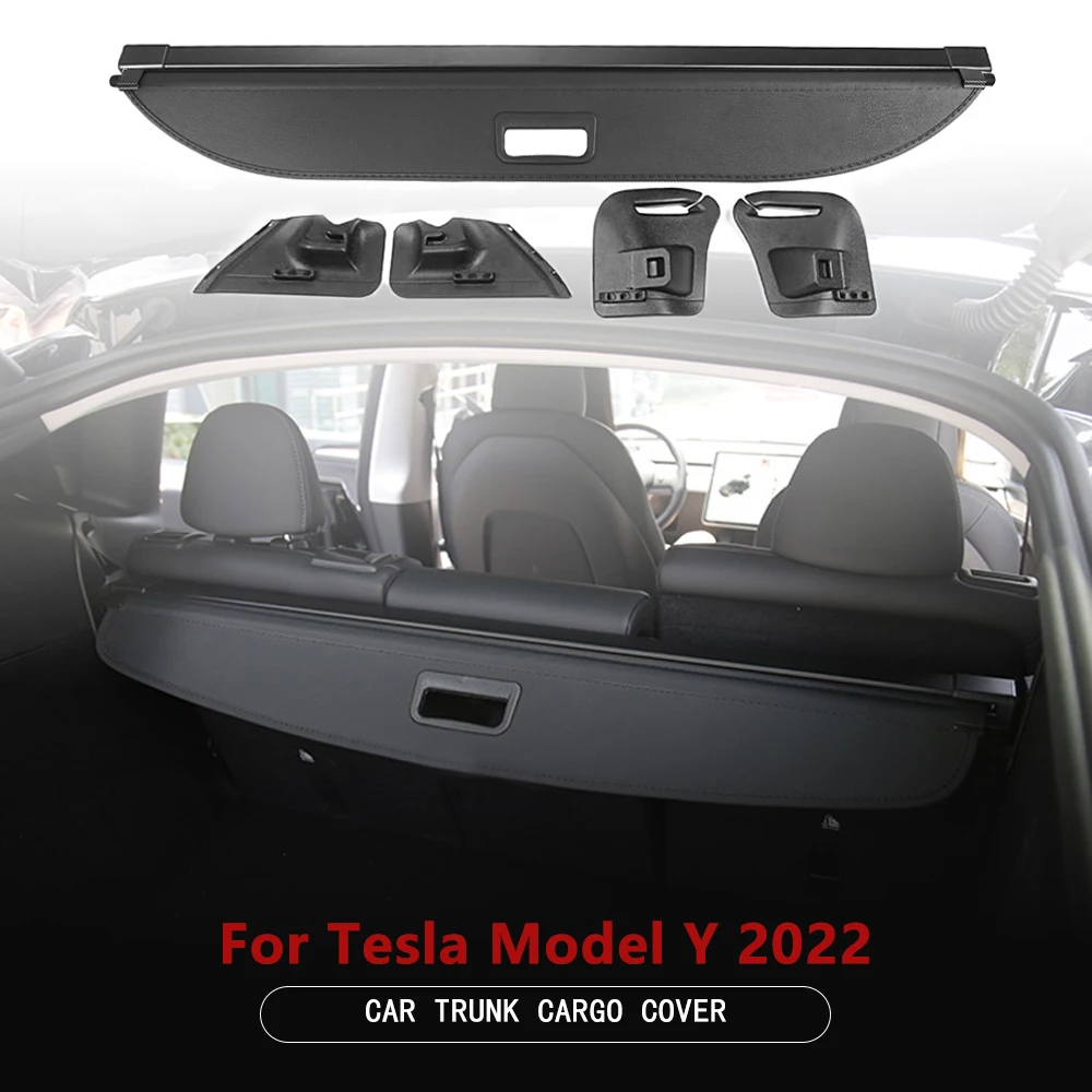 

Багажник грузовой Чехол для Tesla Model Y 2022 защитный экран задний багажник занавеска Выдвижная перегородка личные аксессуары