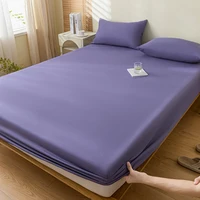 Waterproof Fitted Sheet Bed Cover Mattress Protector for Single Double King Queen Size Bed Adjustable Non-slip Bedspreads Sheets 6