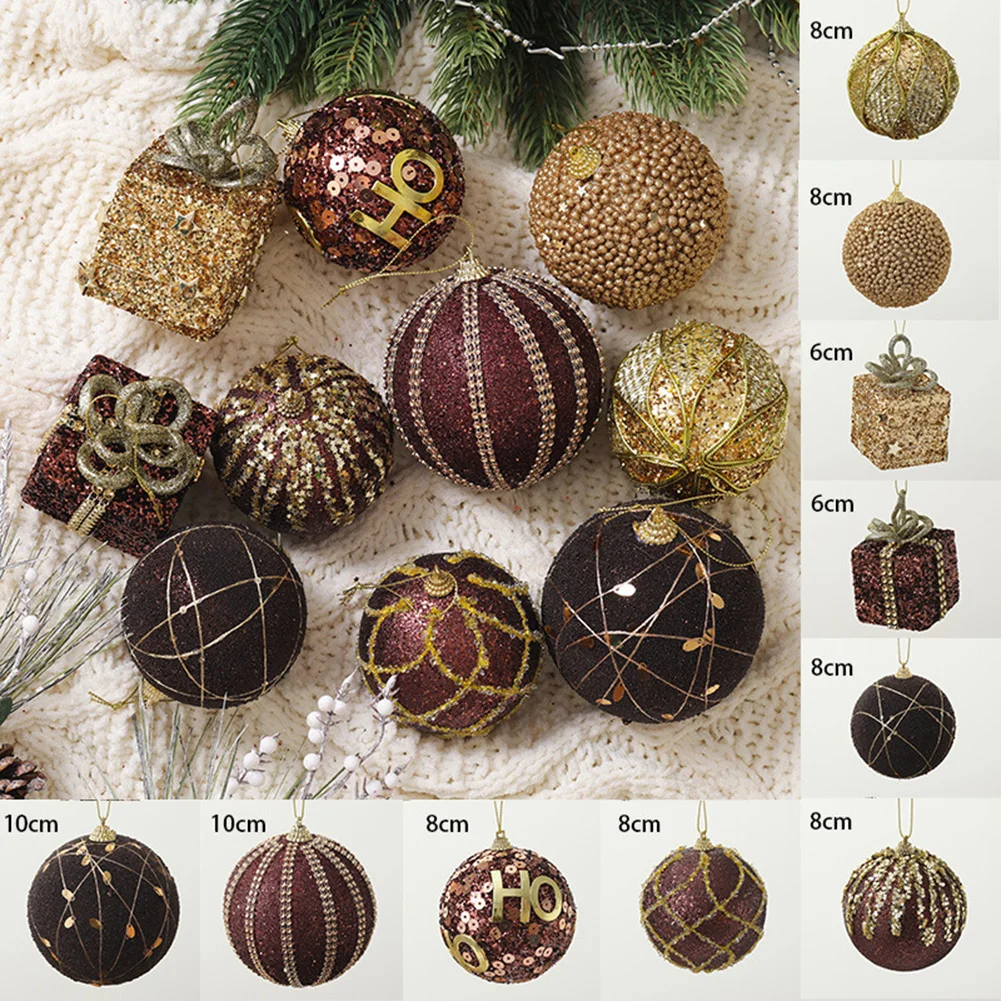 Bolas de Navidad Árbol de Navidad Ceremonia de bodas de plata Decoración con champán Decoración para el hogar Cocina Sala de estar Dormitorio