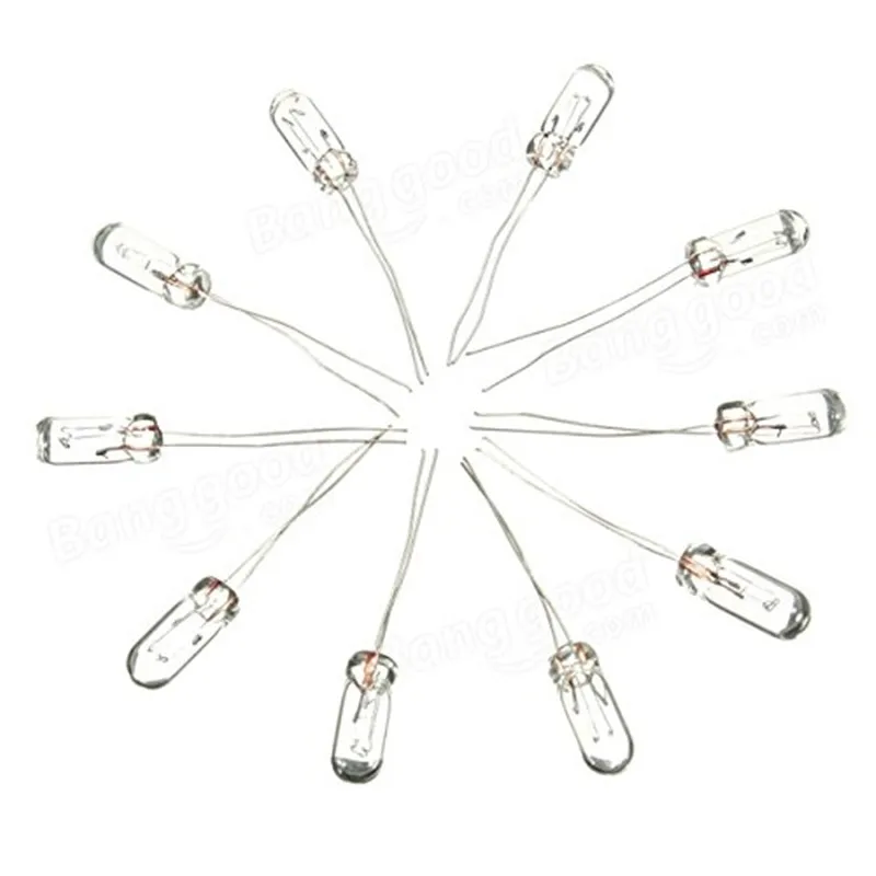 25개/세트 3mm 4mm 5mm 투명 12V 미니 밀/쌀 전구 GM GMC 쉐보레 혼다 토요타 차량용 에어컨 라디오 스위치 버튼 전구