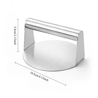 Presse à hamburger en acier inoxydable, moule à hamburger, presse à viande circulaire pour viandes de charcuterie, accessoires de cuisine 6