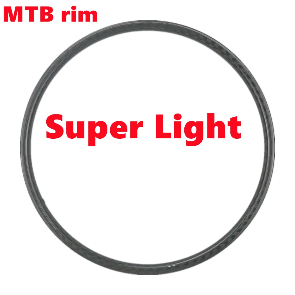 

27.5er Super Light 27.5ER/650B MTB Carbon Rims Hookless Wheel Rim Mountain Bicycle Disc Carbon Rim Brake Asymmetric Carbon Rim
