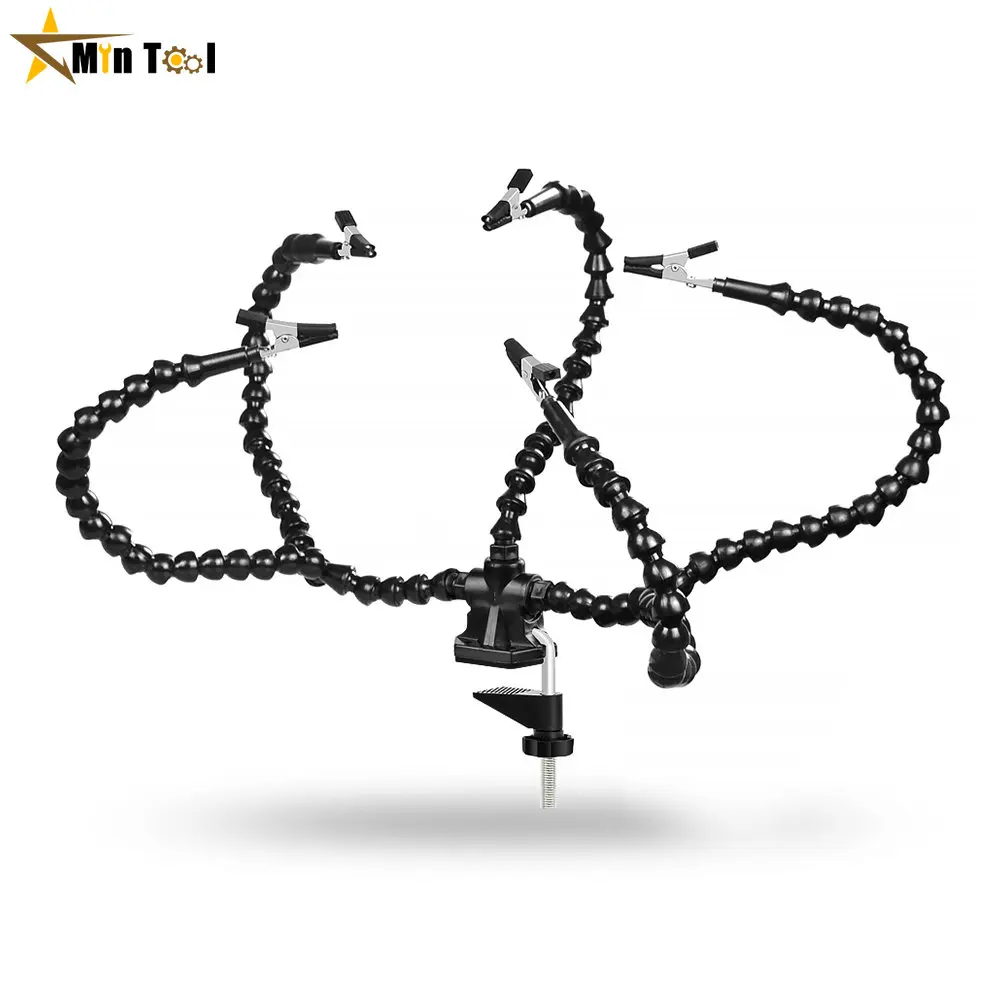 Soldering Helping Hand Tool Table Clip Third Hand Soldering Stand Welding PCB Holder Flexible Arm Tool soldering helping hands