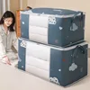 Hot Selling 3Pcs Thick Cotton Quilt Bag Waterproof Closet Wardrobe Organizer Quilt Clothes Storage Bag Storage Bags With Zipper 4
