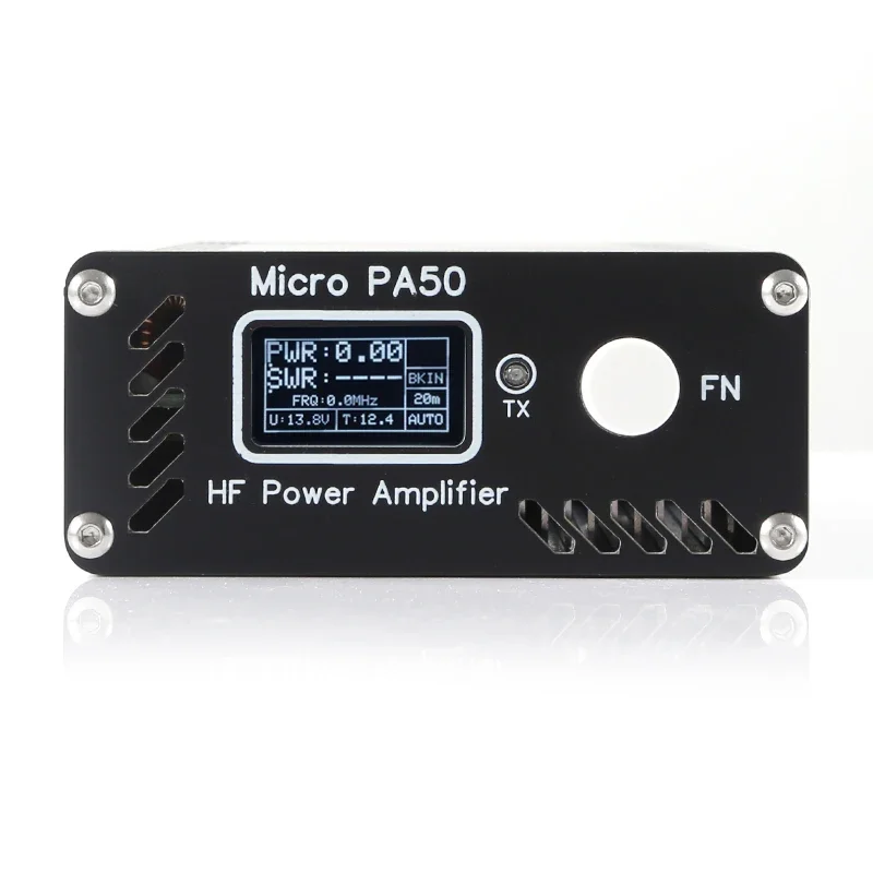 Micro PA50 50W  3.5MHz-28.5MHz Intelligent Portable Shortwave HF Power Amplifier with Power / SWR Meter  + Auto LPF Filter