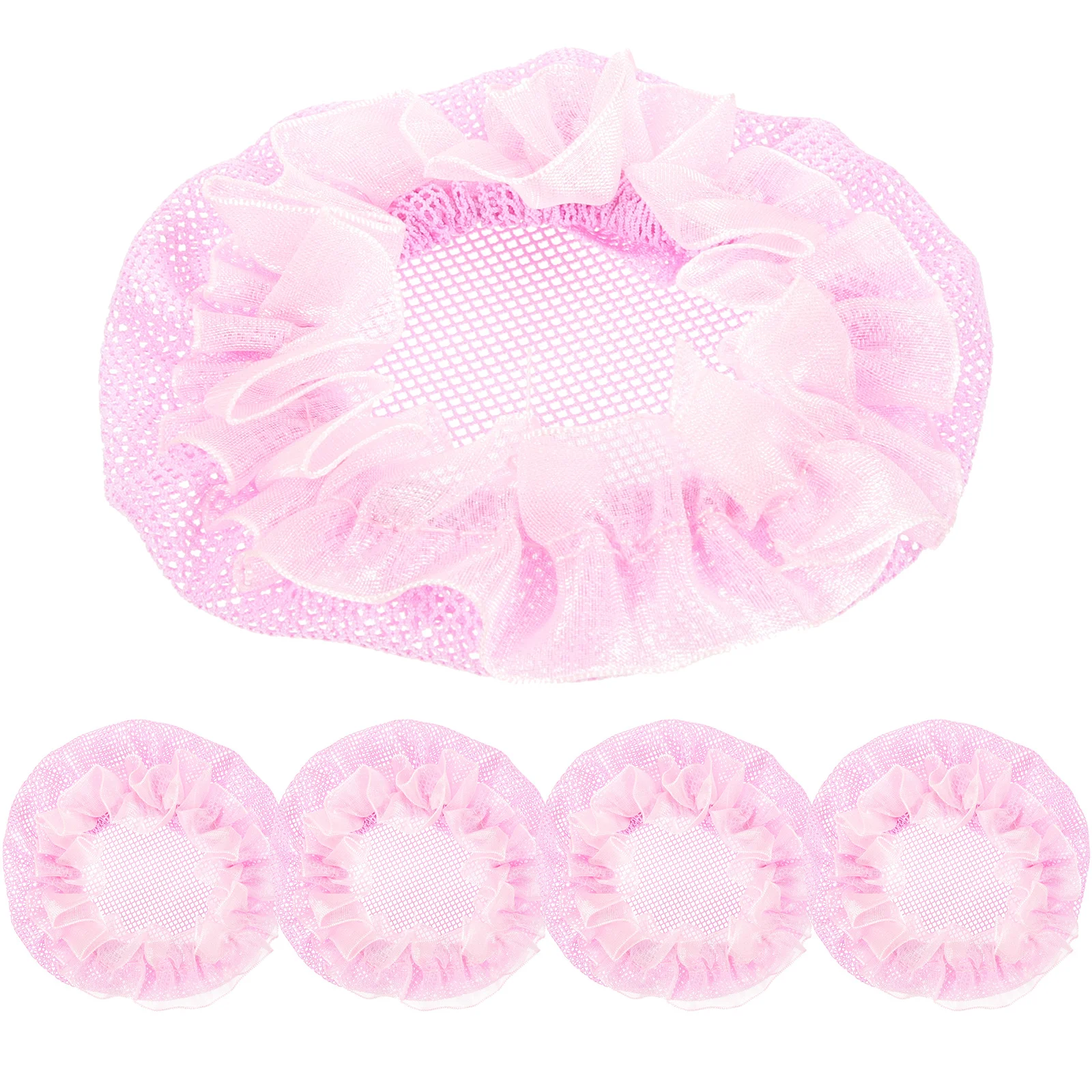 5 Pcs Buns Hair Accessories Net Hairnet Wedding Pink Ballet Blue Nets for Women