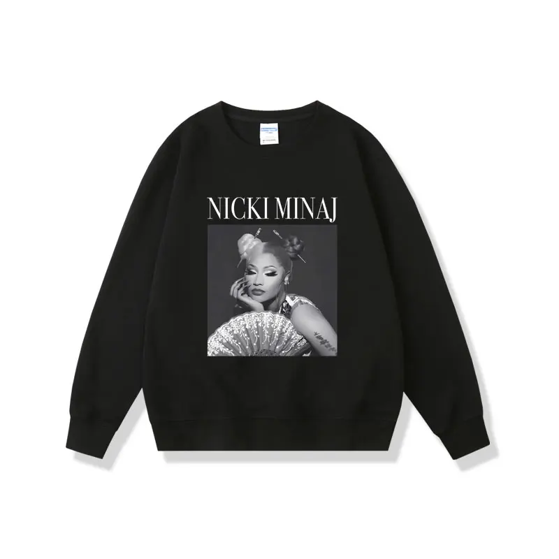 Rapper Nicki Minaj Red Ruby Da Sleeze Album Cover Print Pullover Uomo Donna Felpa Hip Hop Unisex Fleece Cotton Pullover