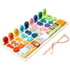 Montessori Wooden Toys Kids Busy Board Shape & Number Matching Digital Shape Educational Toys For Children Gifts 5