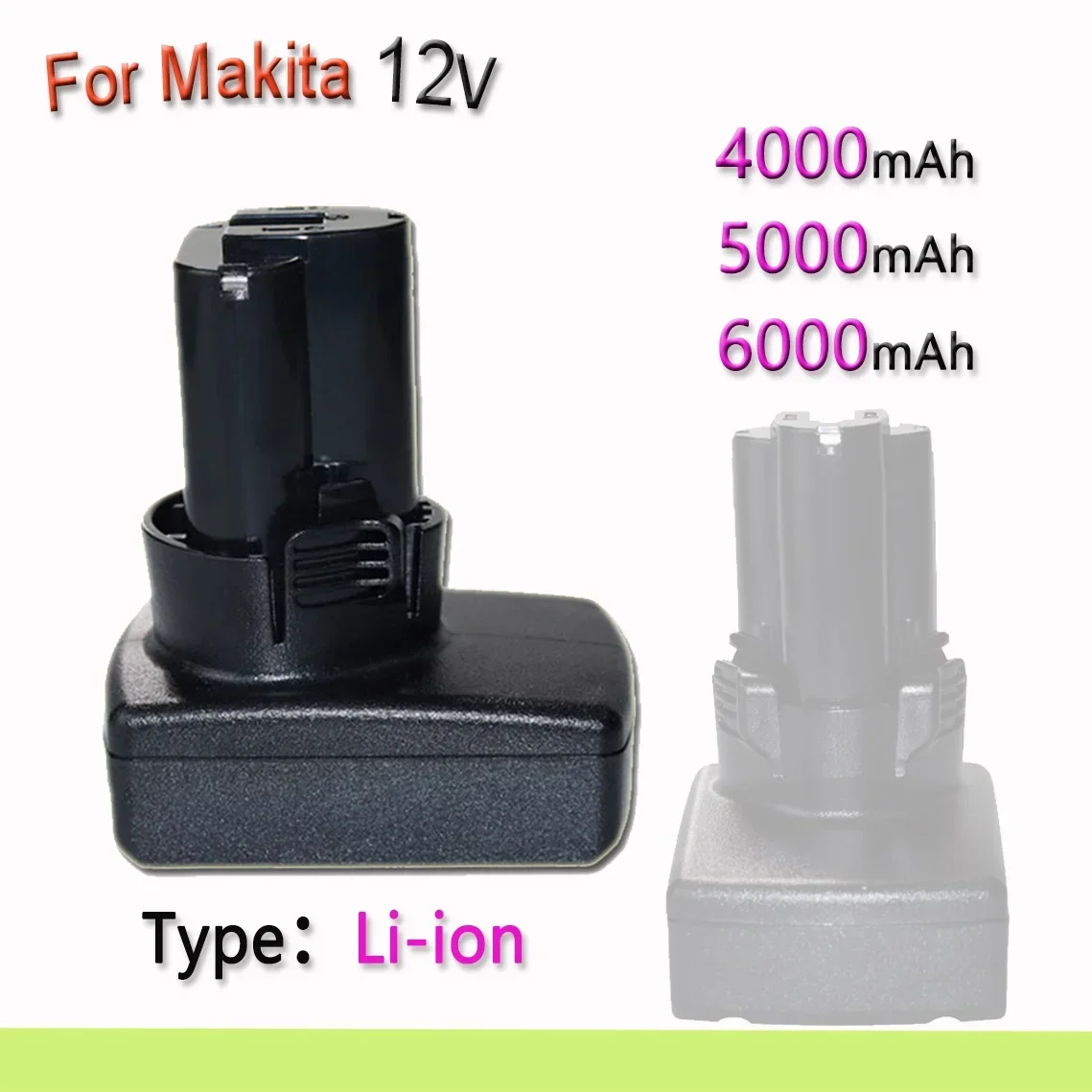 

12V 4000/5000/6000mAh Rechargeable Li-ion Battery For Makita Cordless Power Tools