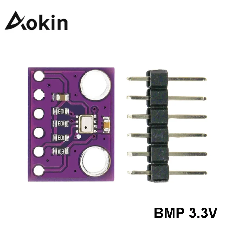 digital barometric sensor module Aokin BME280 3.3V BMP280 5V Digital Barometric Altitude Sensor I2C/SPI High Accuracy Humidity Temperature Module