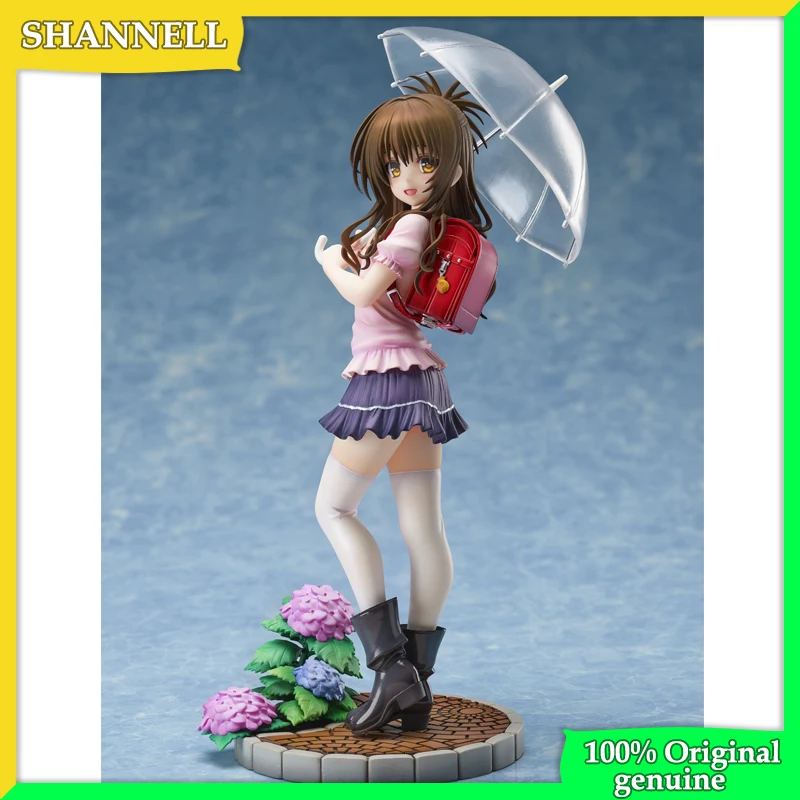 

To LOVE 100% Original genuine Yuuki Mikan Umbrella beauty 20cm PVC Action Figure Anime Figure Model Toys Figure Collection Doll