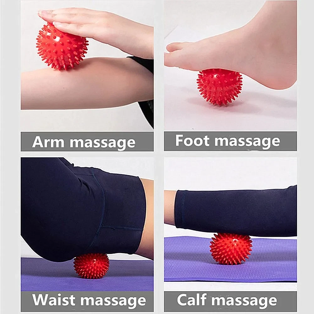 Colorful PVC Spiky Massage Ball Body Deep Tissue Back Massage Foot Massager Pain Stress Relief Muscle Soreness Relief