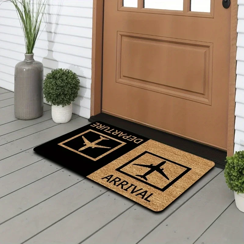 1pc Entrance Welcome Mat Funny Doormat Anti-Slip Indoor Outdoor Kitchen Mats Washablle Carpet Room Decor Home Decore Floor Rugs