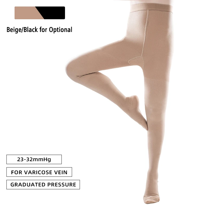 Legbeauty 23-32mmHg Medical Compression Pantyhose Stockings for Women  Closed Toe Elastic Varicose Veins Nursing Pressure Tights - AliExpress