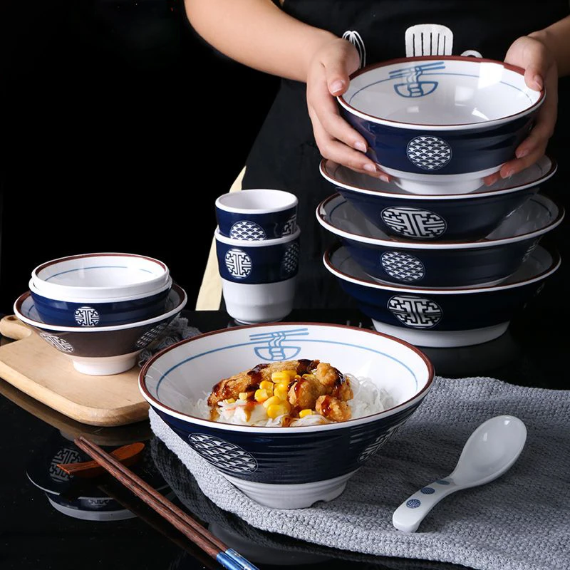 Melamine Tableware Noodle Bowl Commercial Restaurant Creative Chinese