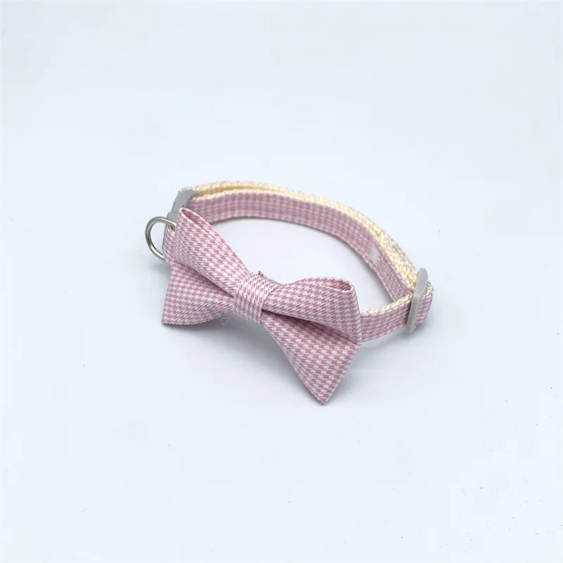 Adjustable Durable Pet Collar with Cute Bow and Soft Bell