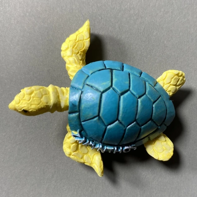 

Greek Sea Turtle on Zakinsos Island Fridge Magnets Tourist Souvenir Refrigerator Stickers Commemorative Home Decoration