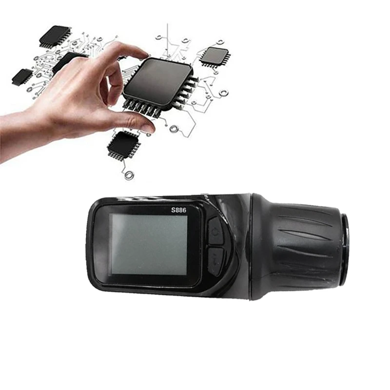 1 PCS 24V 36V 48V 60V S886 Ebike LCD Display Panel Adjust With Twist Throttle Fit For Electric Scooter Bicycle (SM Plug 6PIN)