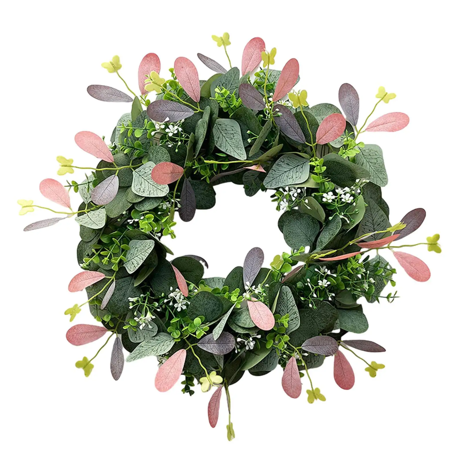 

Green Eucalyptus Wreath Farmhouse Wreaths Artificial Eucalyptus Wreath Greenery Wreath for Door Wedding Walls Porch Patio