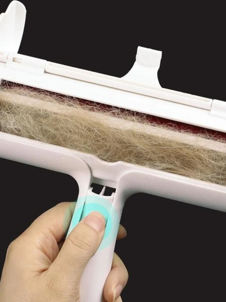 Chom Roller Animal H Cat Hair From Furniture Self-cleaning Lint One Handair Brush Pet Hair Remover Roller 2-Way Removing Dog 2
