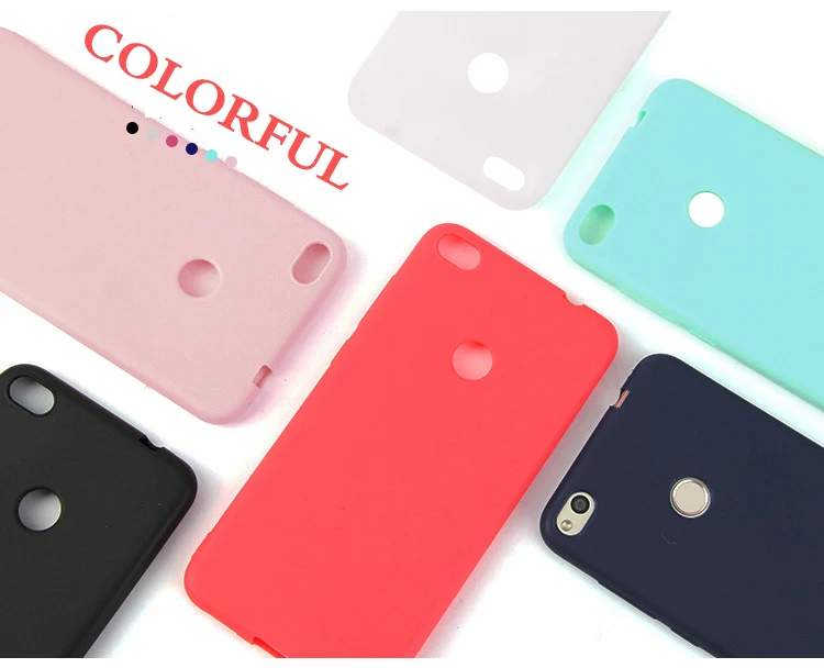 Premium Silicone Soft Back Cover Case - Solid Color Design