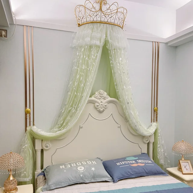 Princess Bed Curtain with Crown