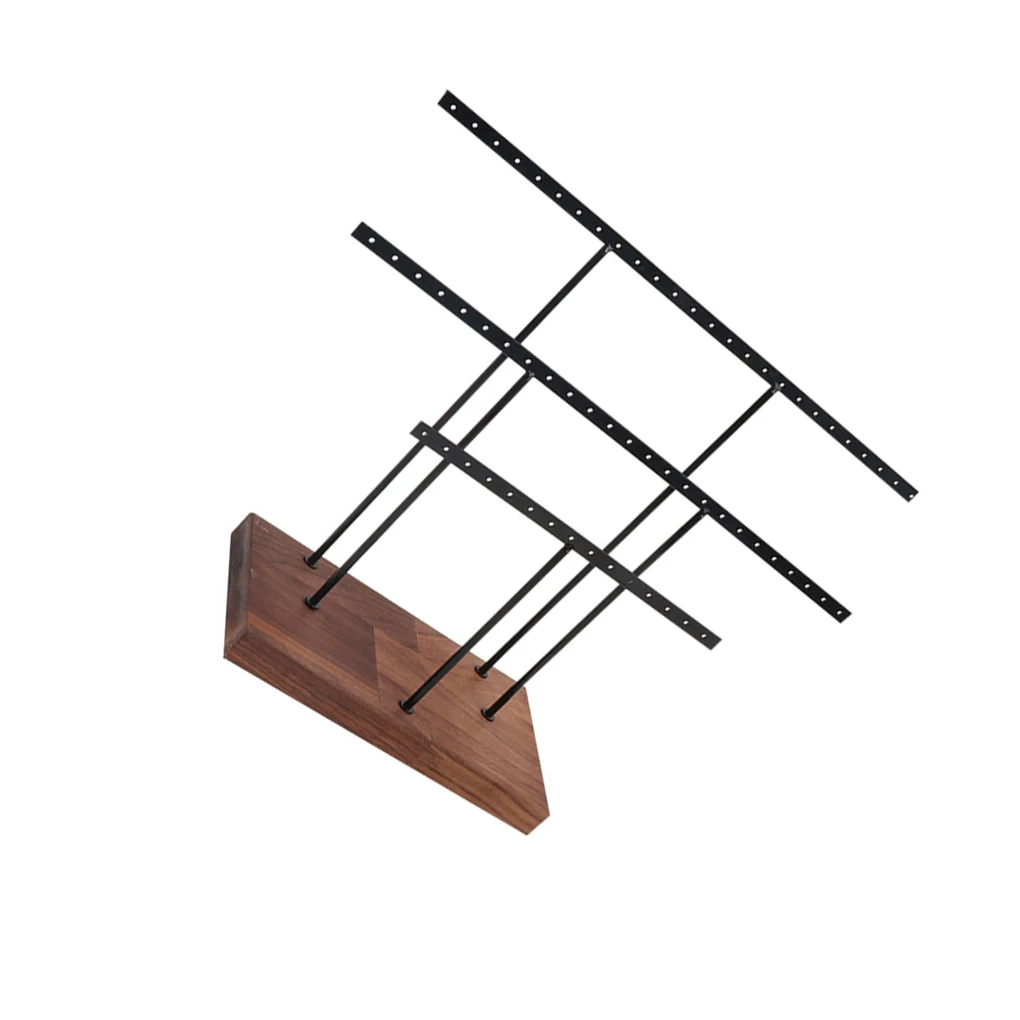 

Display Stand Multi Holes Lightweight Iron Earrings Shelf Detachable Stable Sturdy Large Capacity Holder Accessory