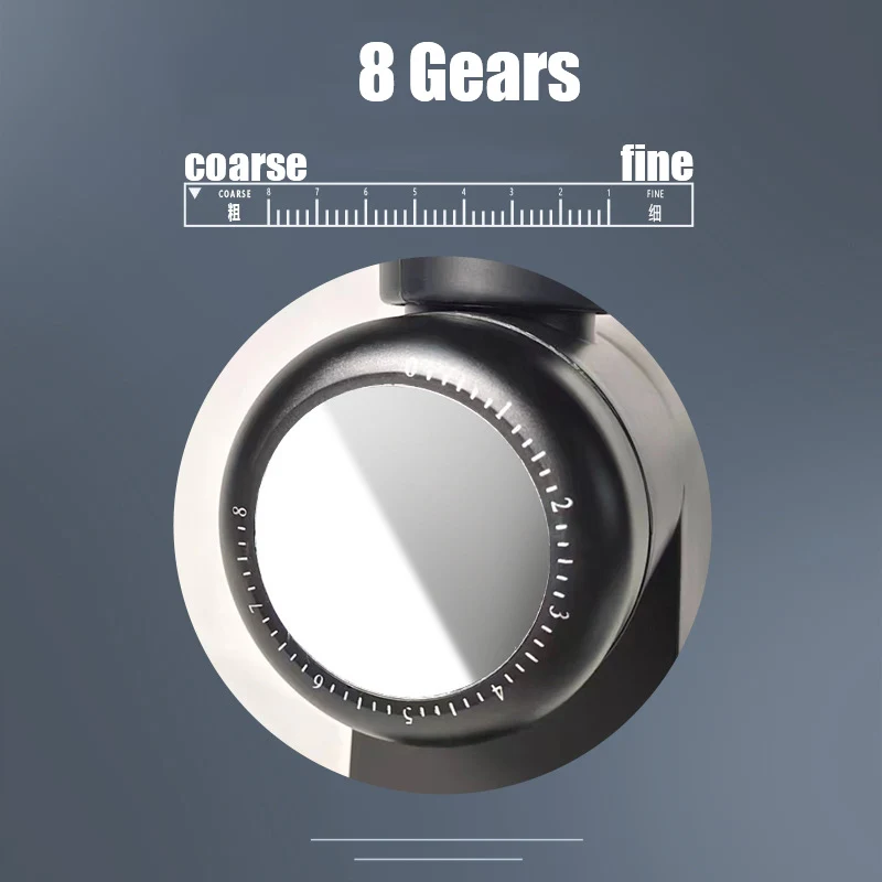 Xeoleo 48mm Stainless Steel Flat Burr Espresso Coffee Grinder 8 Adjustable 80g Italian Household Coffee Bean Grinding Machine 3