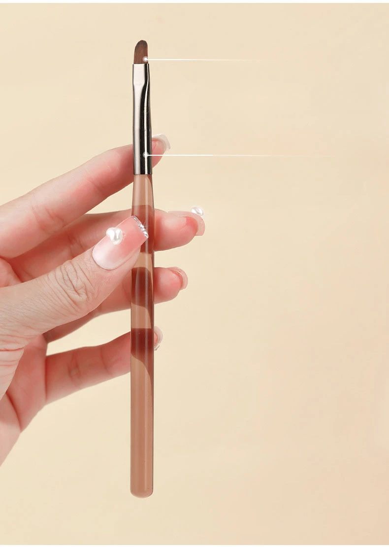 Description Picture 4 of item9sets Japanese nail brush set drawing line light therapy pen beginners home painting flower smudging special tools Nail salon