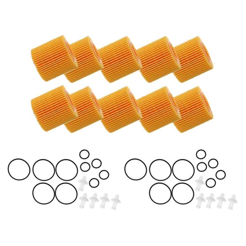 10Pcs Car Engine Oil Filters Toyota C-HR 2.0L Pontiac Vibe 2009-2010 Corolla Prius 1.8L Filters 04152YZZA6 car oil filter