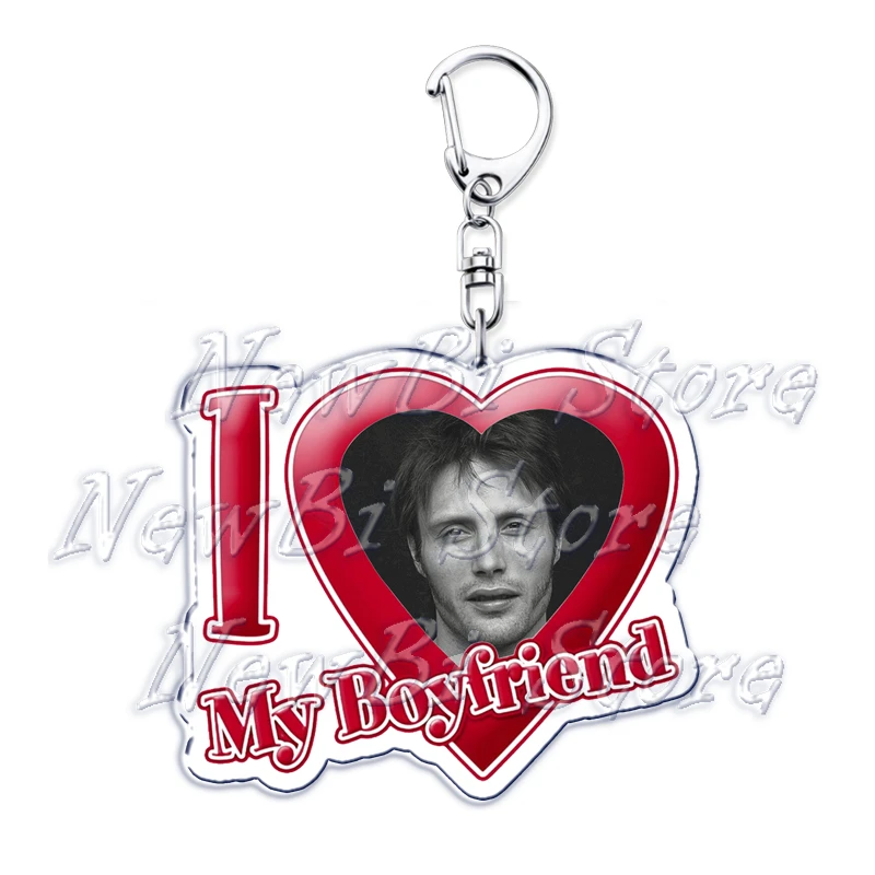 Ich liebe meinen Freund Mads Dittmann Mikkelsen Schlüsselanhänger Hannibal Schlüsselanhänger für Zubehör Taschenanhänger Schlüsselanhänger Ring Schmuck Geschenke – Detail 17
