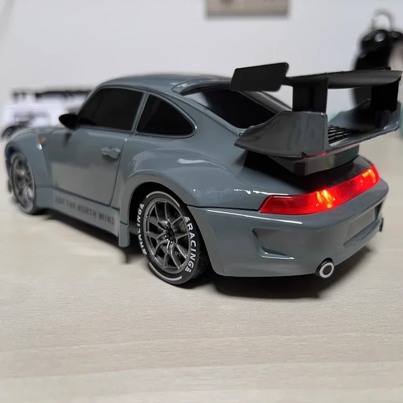 NEW 1/24 GTR 4WD Throttle LED Light High Speed RC Car Advanced Drift Car Model Gift Toy 3