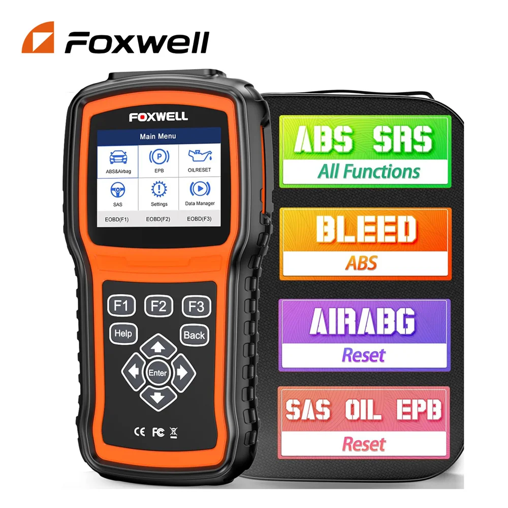 Foxwell NT630 Plus OBD2 Automotive Scanner Engine ABS Airbag SAS