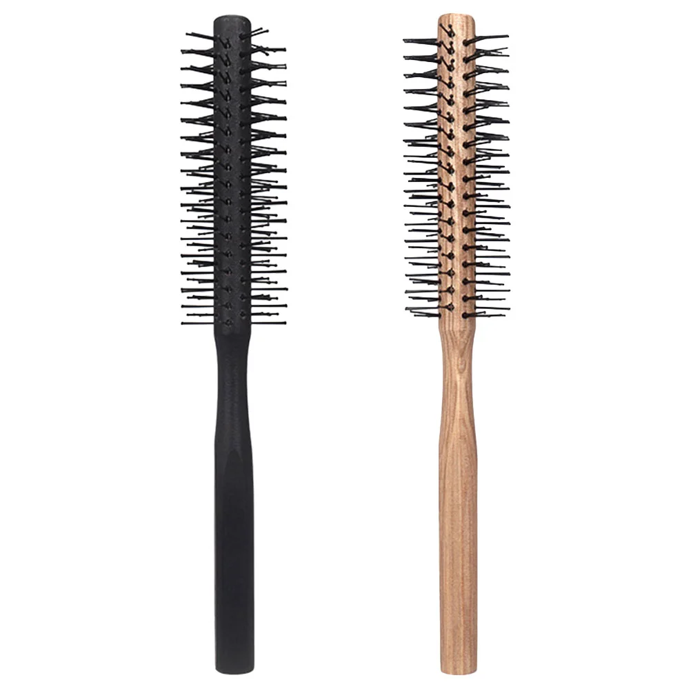 

2 Pcs Comb Curly Hair Styling Brush for Round Hairbrush Household Modeling Curling Blow Drying Detangling