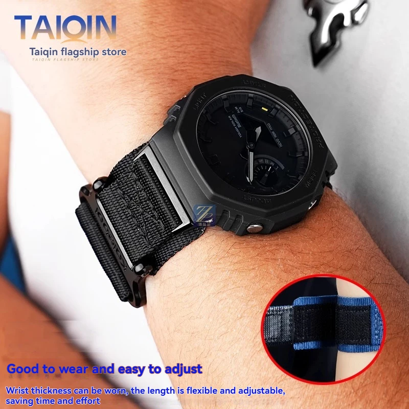 XBHSW Cinturino In Resina Per Casio G-Shock GA2100 / GA2110 / GA-B2100 – Nero, Impermeabile, Ricambio Uomo
