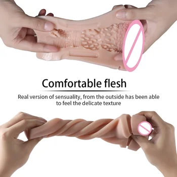 Male Masturbators for Men Vagina Vacuum Pocket Pussy Vaginator Endurance Exercise Masturbation Sex Toys Vibrator Masturb Cup 4