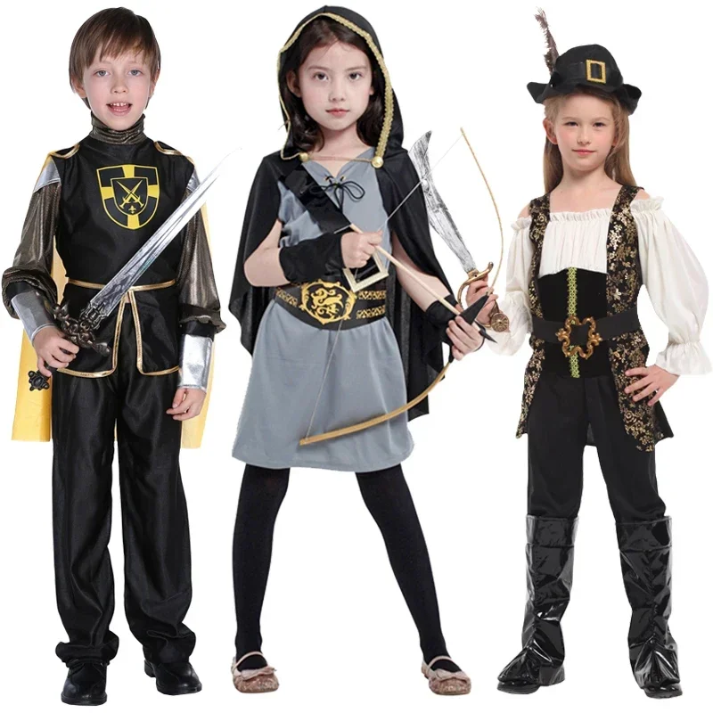 

Child Medieval Roman Warrior Gladiator Knight Cosplay Costumes Kids Boys Carnival Party Fancy Dress No Weapon