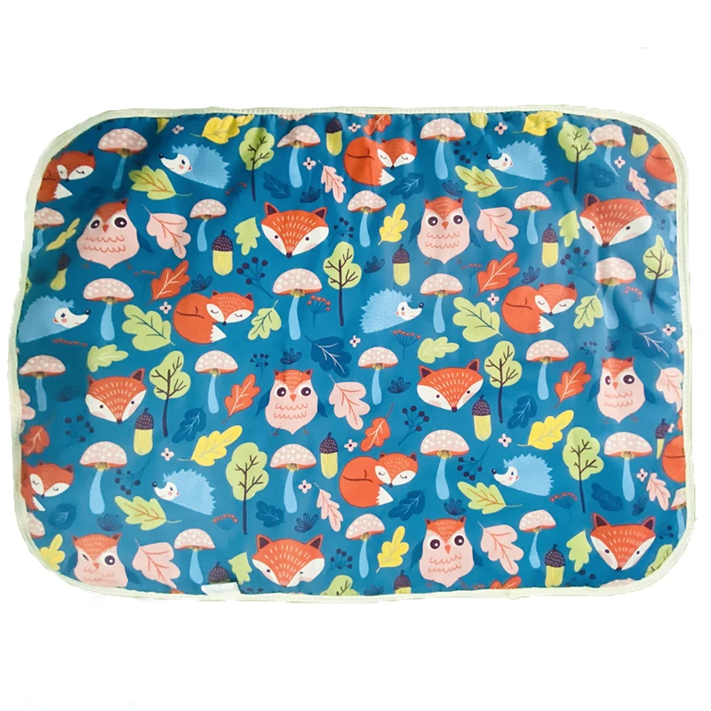Baby Waterproof Urine Pad Infant Newborn Changing Table Mat Toddler Kids Cartoon Cloth Diapers Children Bed Reusable Mattress