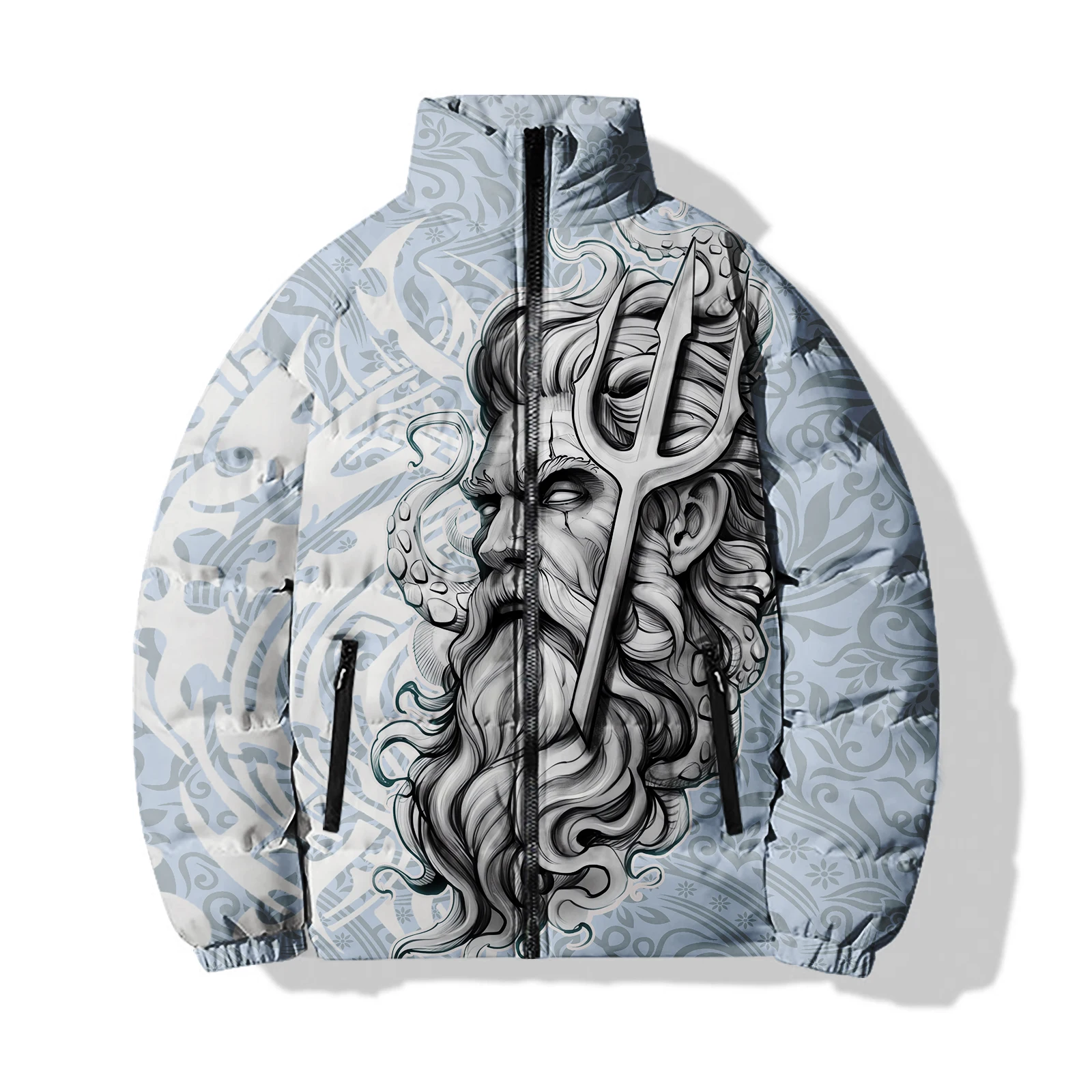 thumbnail image 1 of Abrigo frío fresco para hombre para invierno Chaquetas para hombre 2024 Durable Scary Hell Demon Modern Nuevo en abrigos de plumón Acolchado de moda cálido para hombre y, 1 of 4